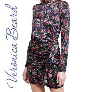 NWT VERONICA BEARD‎ LOUELLA Silk Floral Dress, Size 0